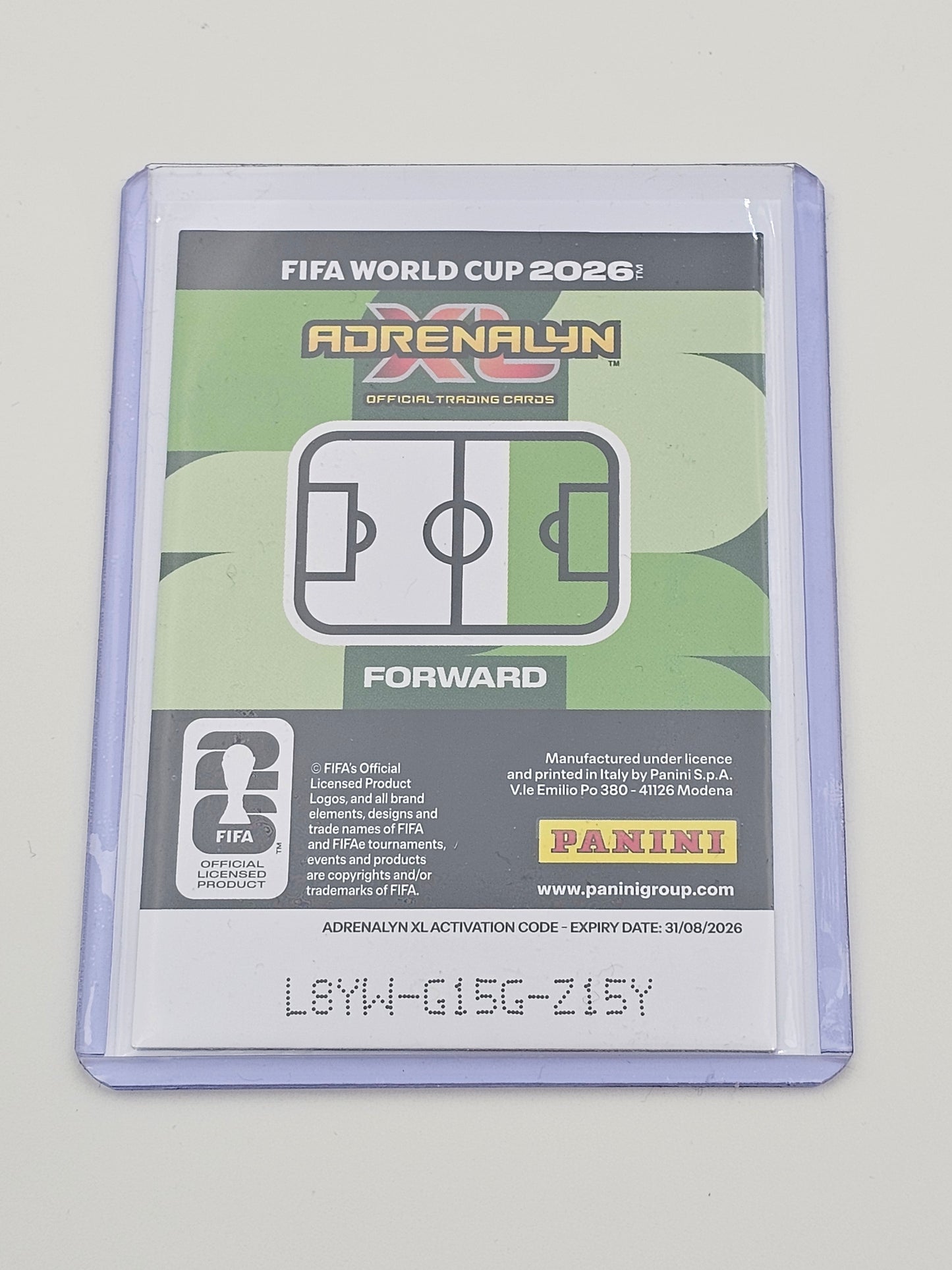 Lamine Yamal Limited Edition Card - FIFA 2026 World Cup - Panini Adrenalyn XL - Spain, back