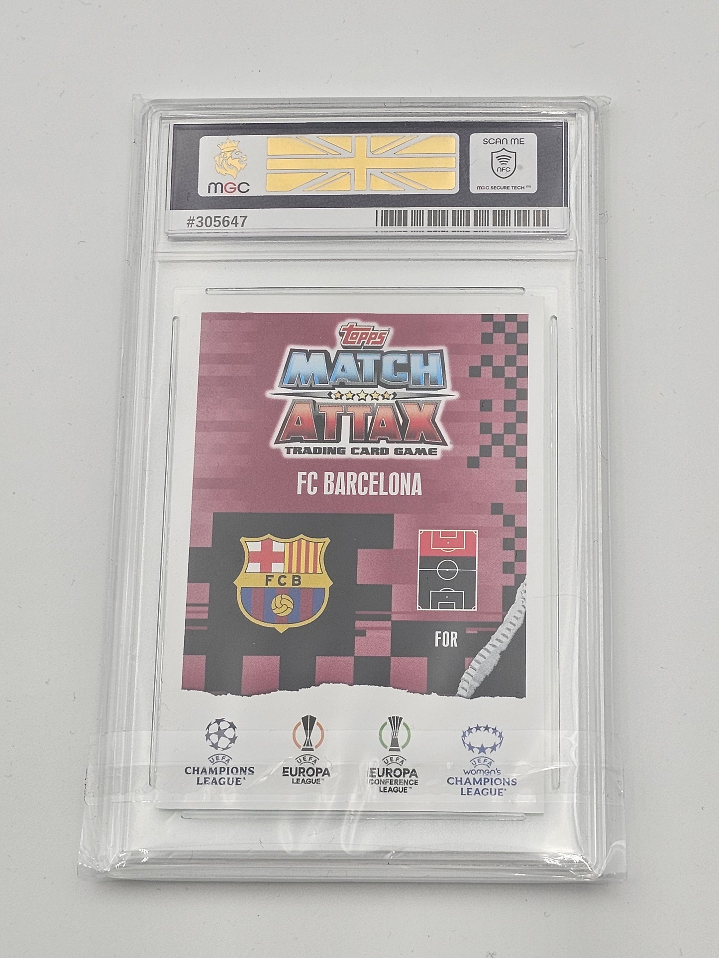 Lamine Yamal ROOKIE MGC 10 Gem Mint - Green Emerald Breakthrough Baller #221 Match Attax Extra 23/24