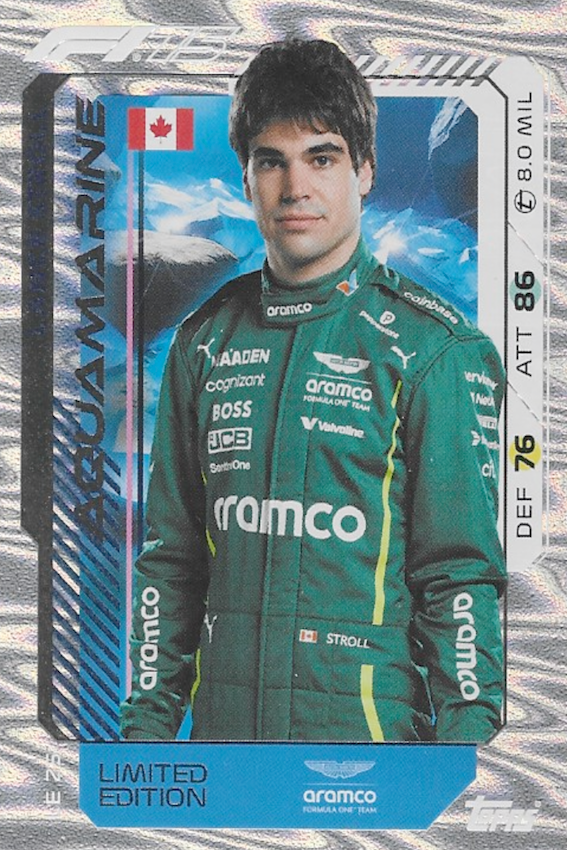 Lance Stroll Limited Edition Card #LE25 - Topps Turbo Attax 2025