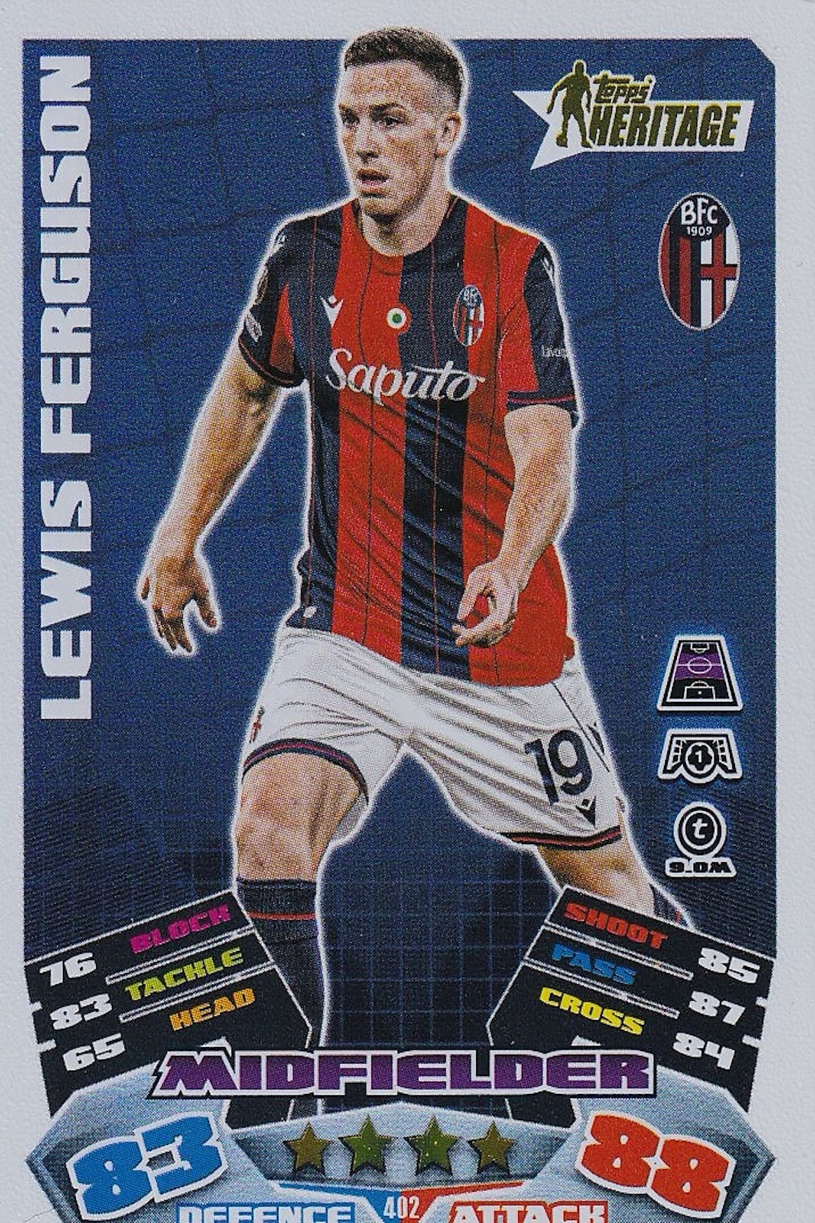 Lewis Ferguson Heritage Card #402 - Topps Match Attax 25/26 (2025/2026) - Bologna