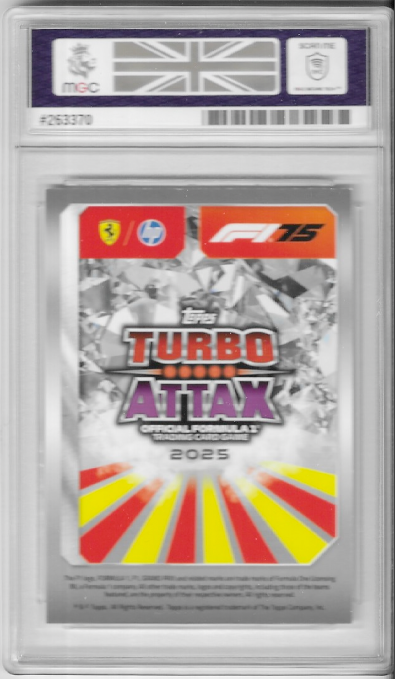 Lewis Hamilton Icons of the Grid Trading Card #311 - 2025 Topps Turbo Attax Formula One (MGC 8 Graded)