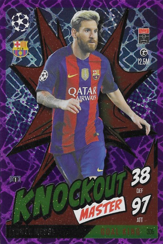 Lionel Messi Knockout Master Purple Parallel - Topps Match Attax EXTRA 24/25 (2024/2025)