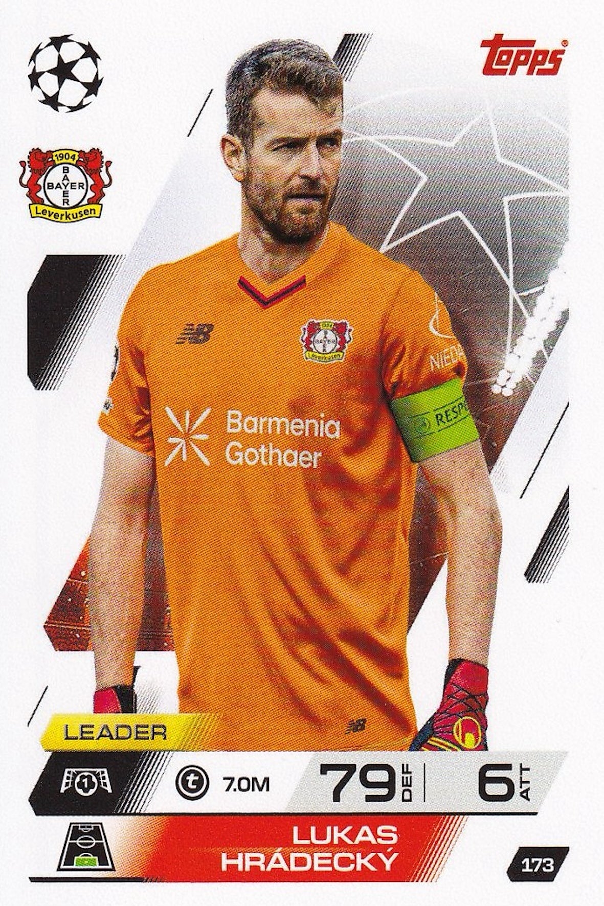 Lukas Hradecky Base Card #173 - Topps Match Attax 25/26 (2025/2026)