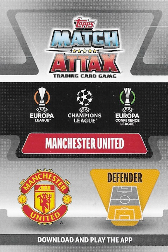 Luke Shaw Limited Edition LE2 Gold Card - Topps Match Attax Extra 2021/22 (Man United)