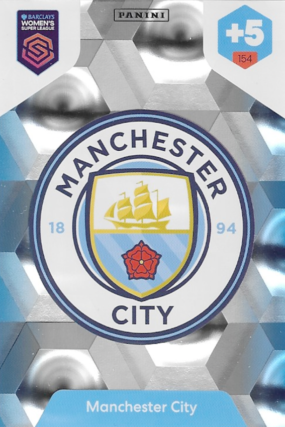 Manchester City Club Crest Card #154 - WSL 2025 Women's Super League - Panini Adrenalyn XL