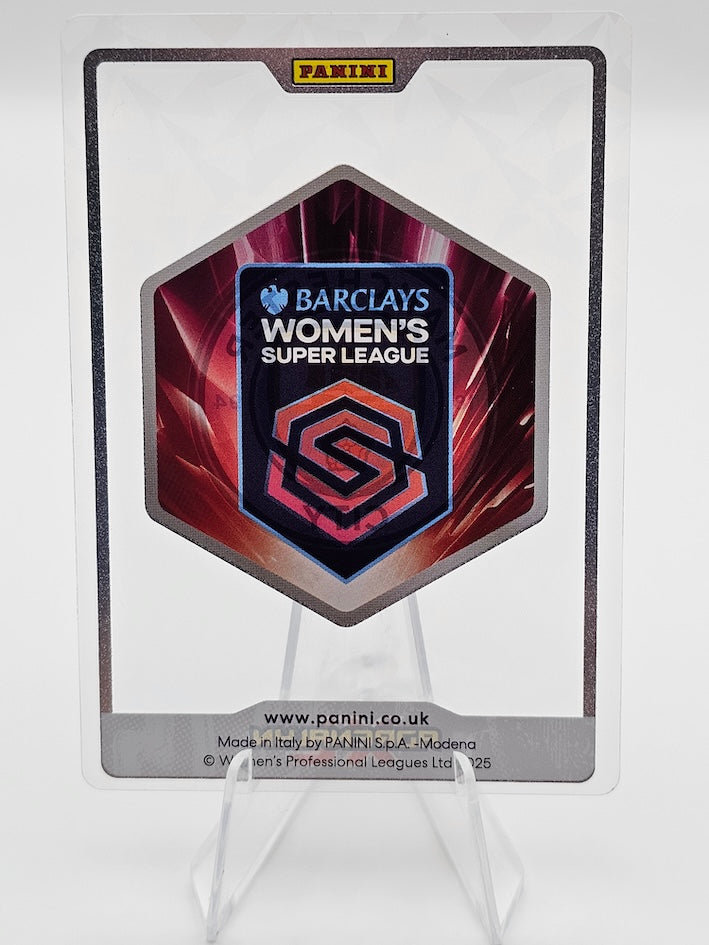 Manchester City CRYSTAL CREST CARD - 2025 Adrenalyn XL Women's Super League WSL - back of card