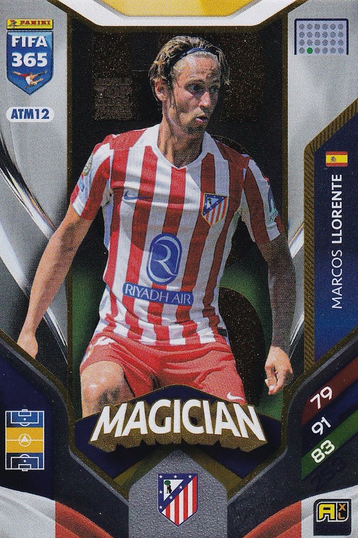 Marcos Llorente Magician Card #ATM12 - Panini FIFA 365 Adrenalyn XL 2026