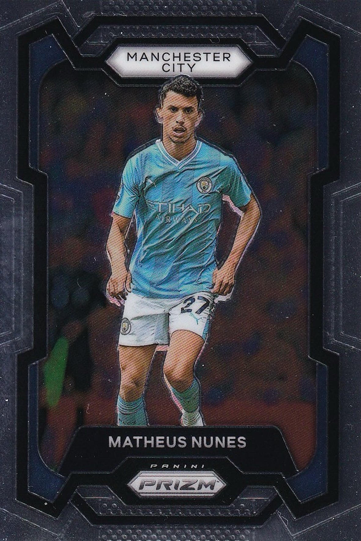 Matheus Nunes Base Card #16 - 2023-24 Panini Prizm Premier League Soccer - Manchester City