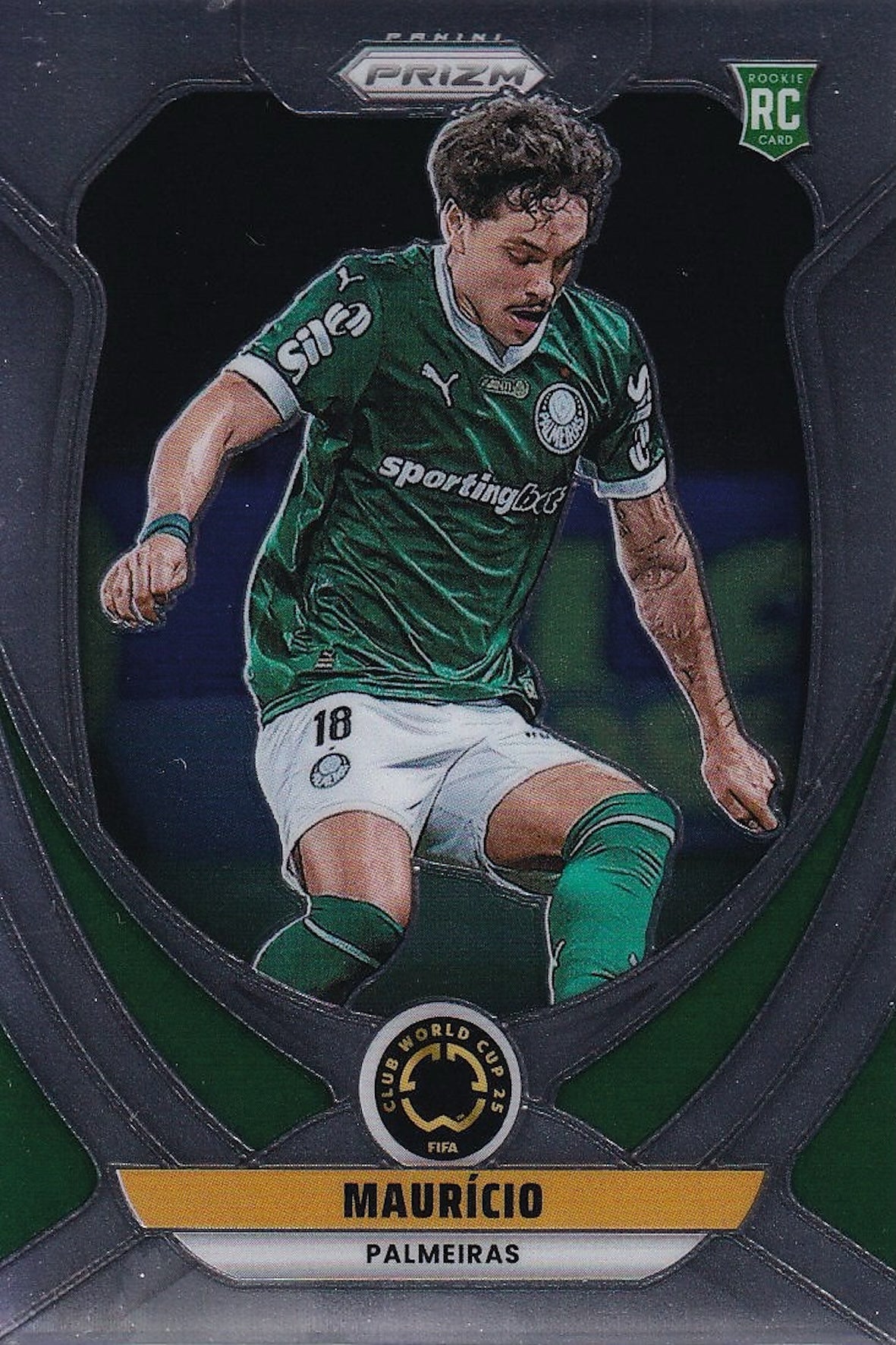 Mauricio Rookie (RC) Base Card #153 - Panini Prizm FIFA Club World Cup 25 (2025) - Palmeiras