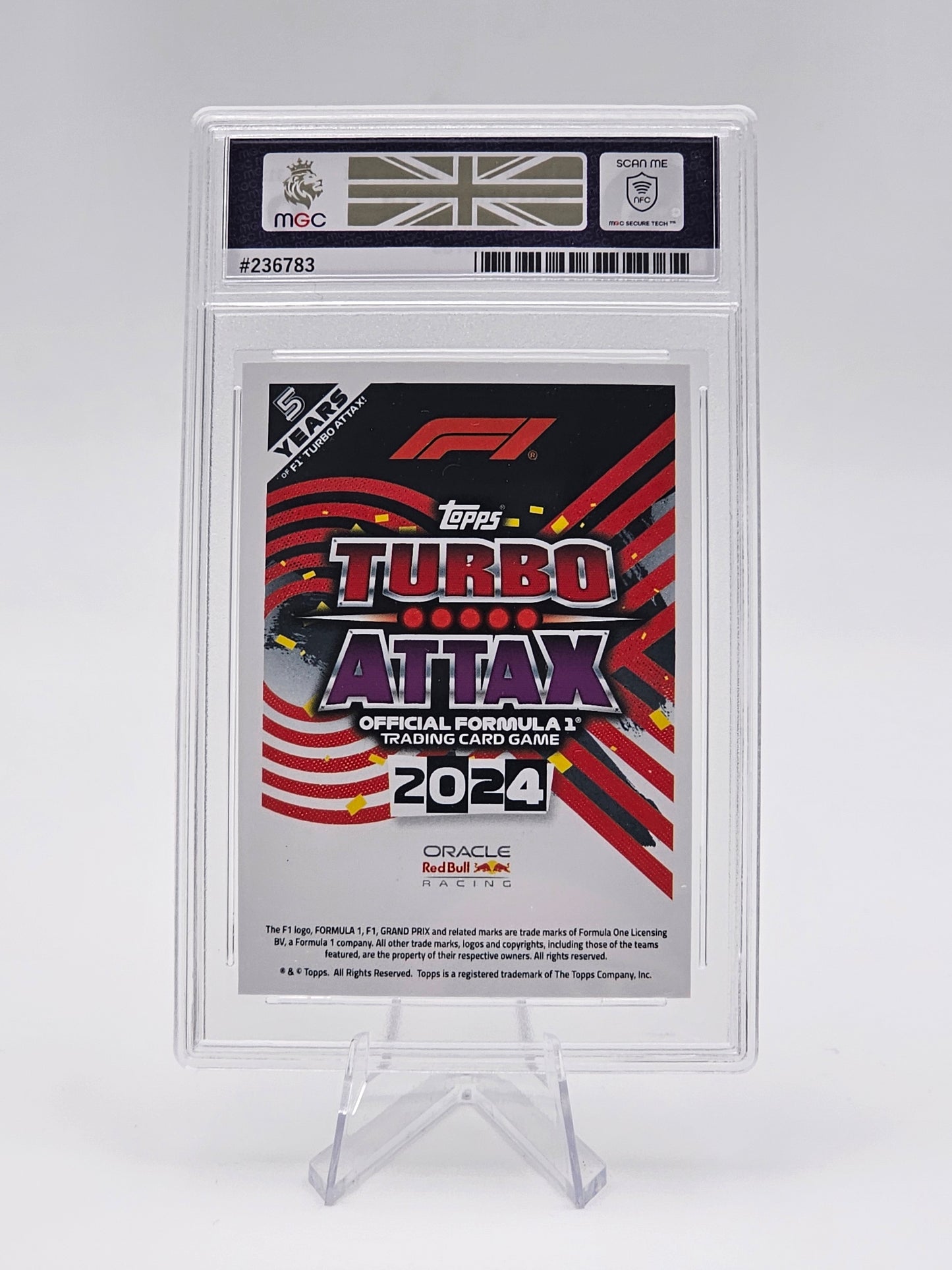 Max Verstappen, Graded Topps UK Turbo Attax F1 2024 Gladiator Super Max #313 MGC 9
