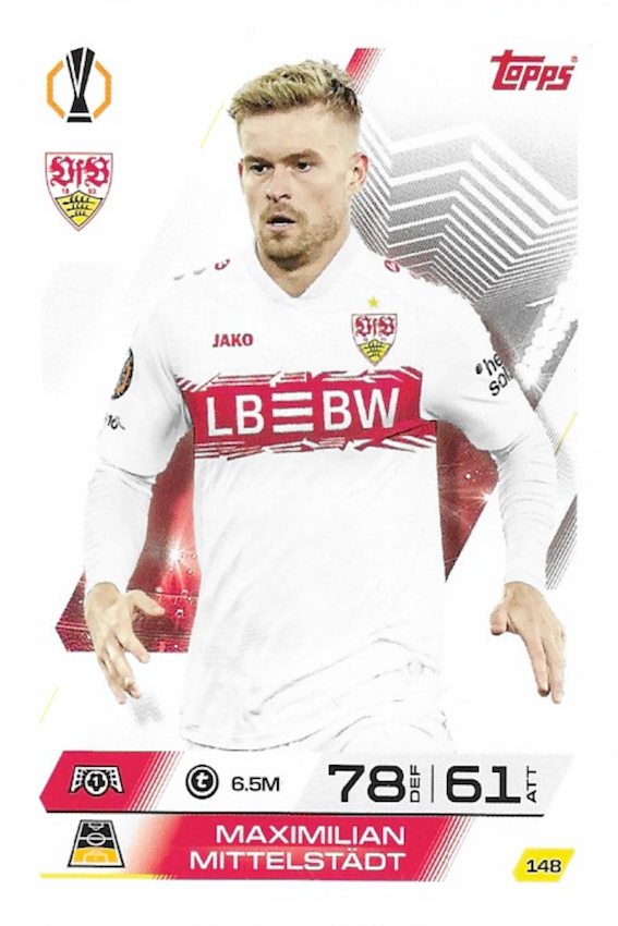 Maximilian Mittelstadt Base Card #148 - Topps Match Attax 25/26 (2025/2026)