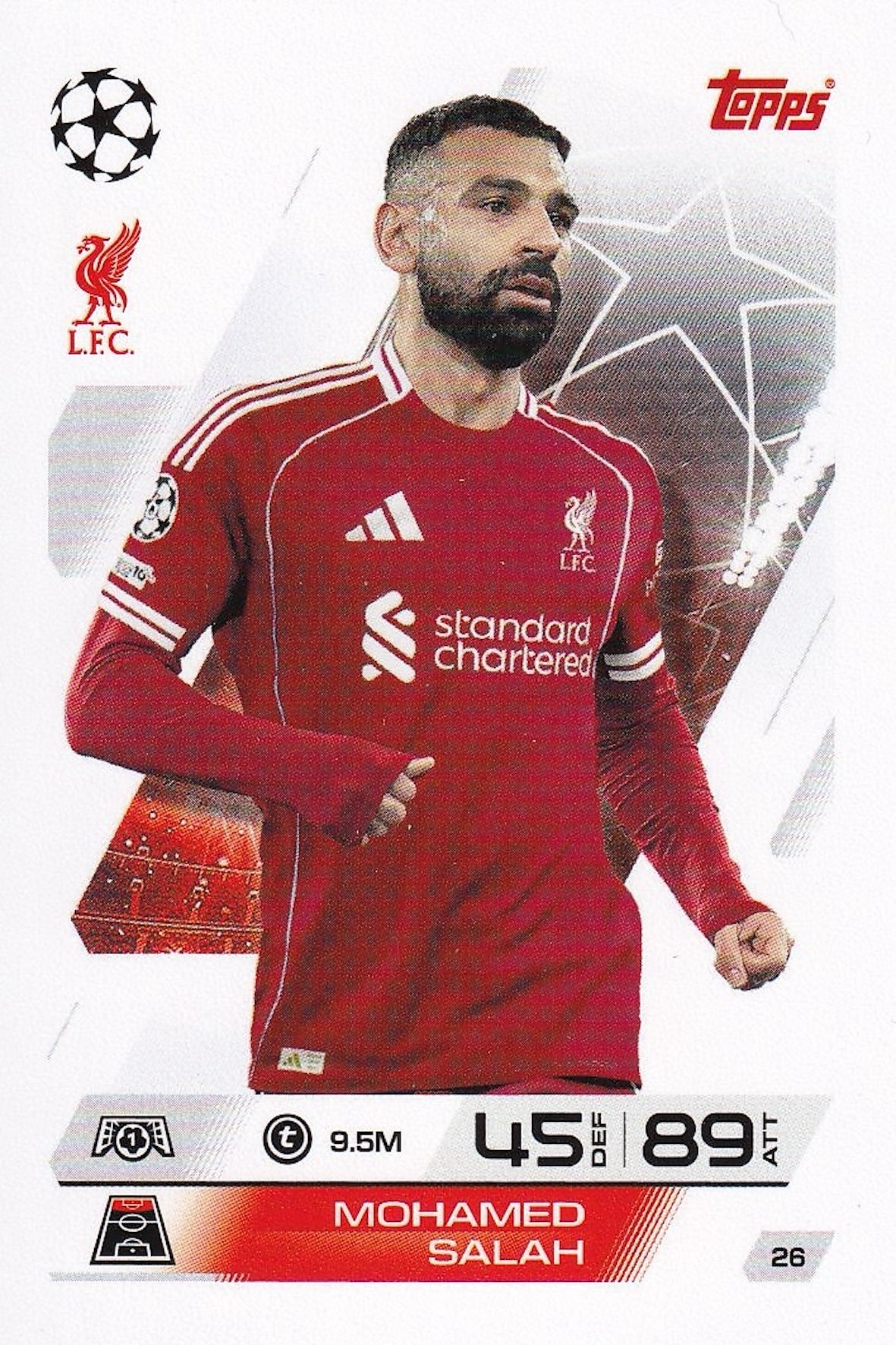 Mohamed Salah Base Card #26 - Topps Match Attax 25/26 (2025/2026) Liverpool