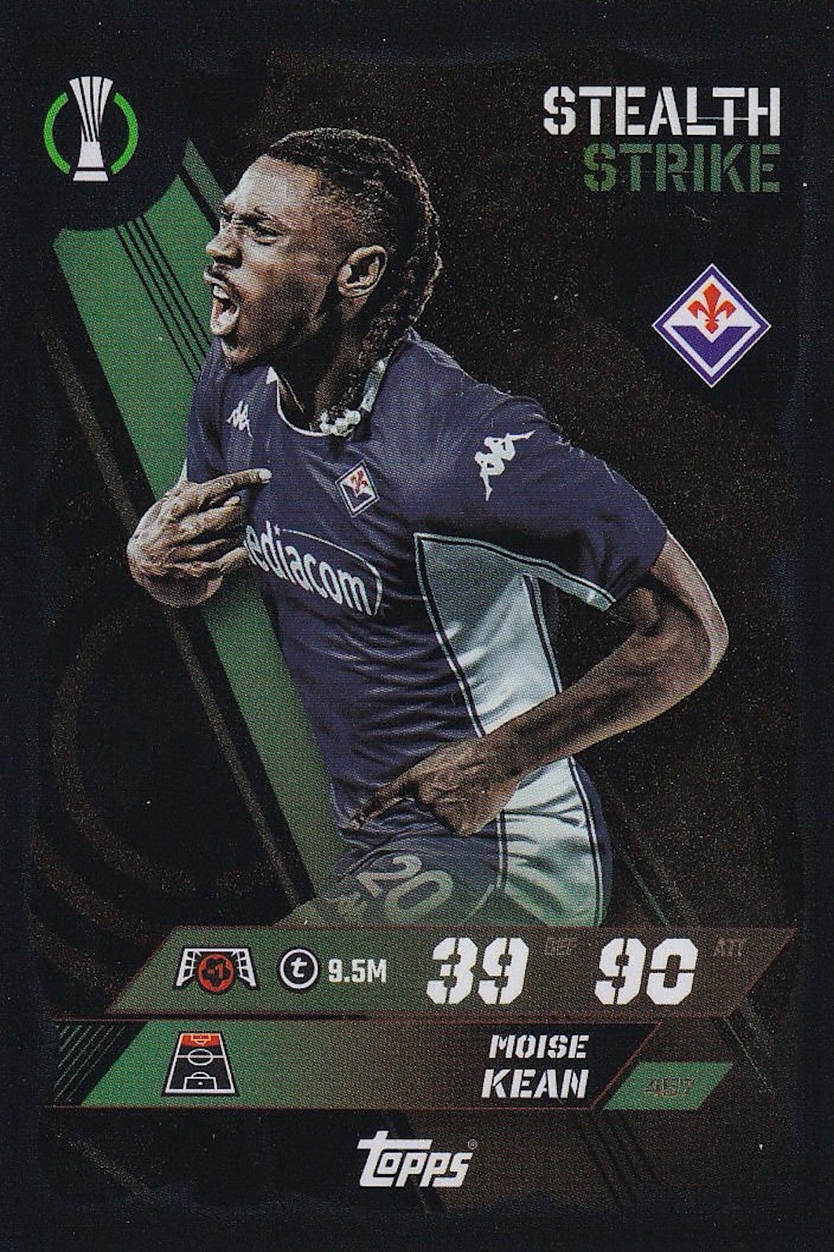 Moise Kean Stealth Strike Card #457 - Topps Match Attax 25/26