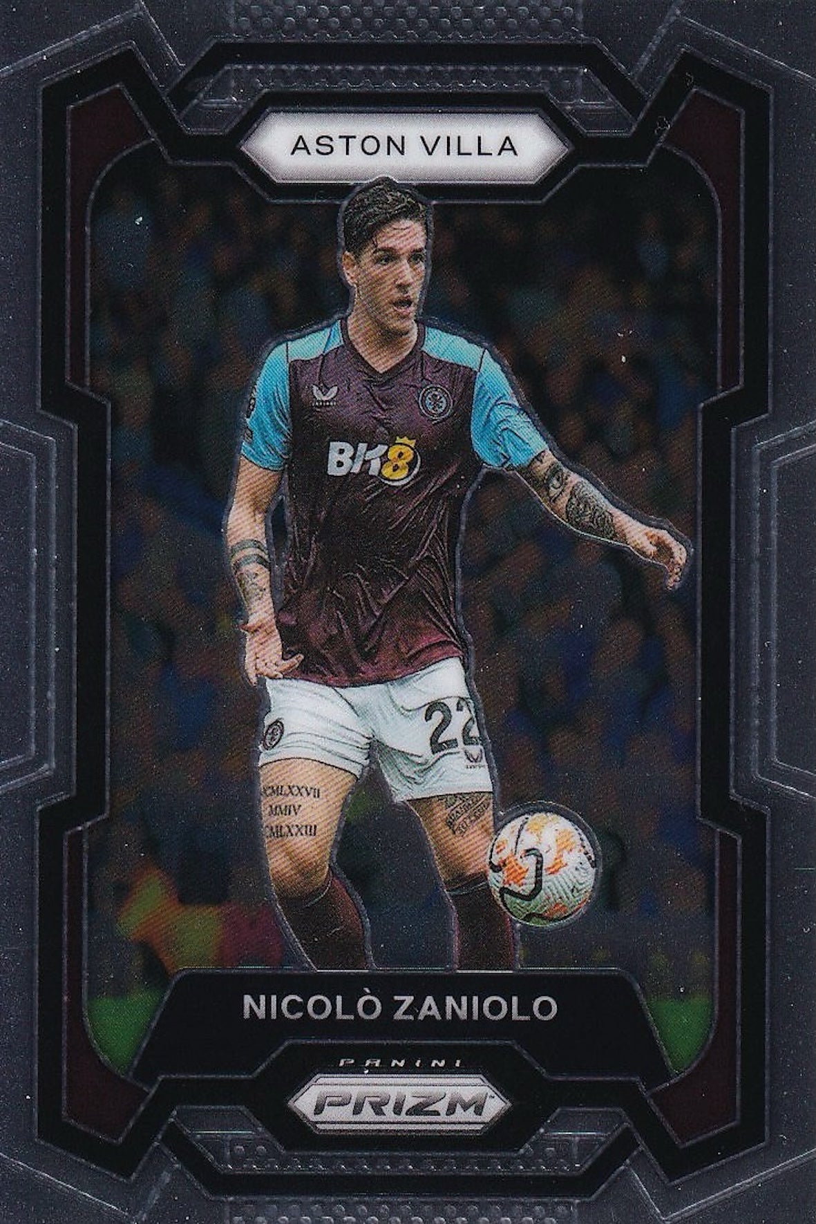 Nicolò Zaniolo Base Card #115 - Panini Prizm Premier League 23-24 2023-2024 (Aston Villa)