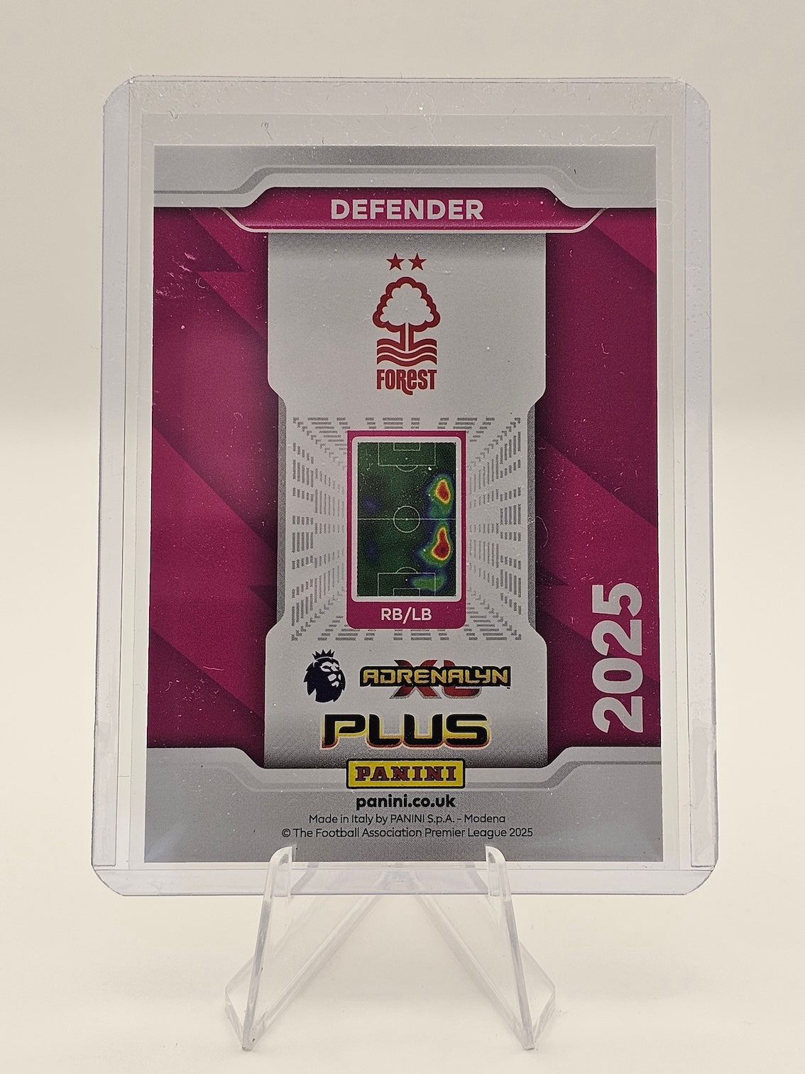 Ola Aina Orange Numbered Parallel NON STOP Card 52/100 - Adrenalyn XL PLUS 2025 - rear