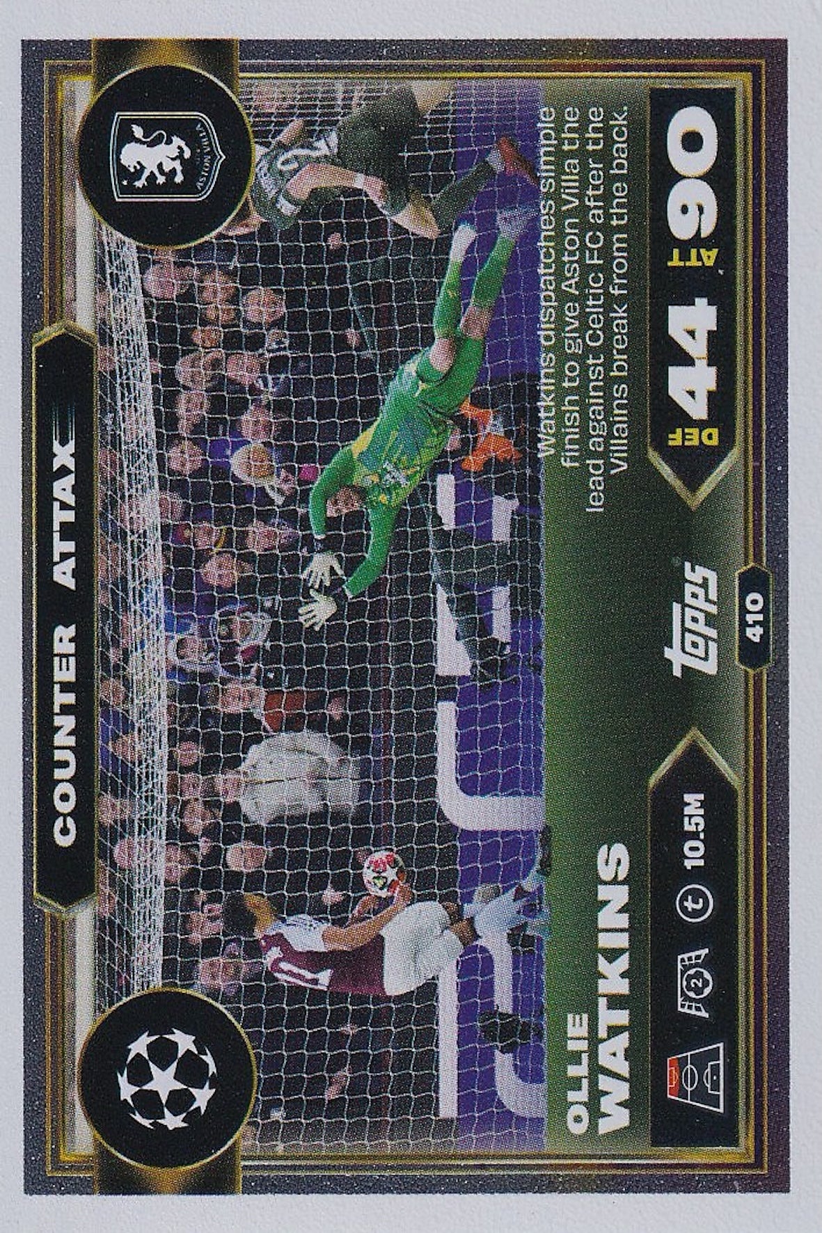 Ollie Watkins Counter Attax Card #410 - Topps Match Attax 25/26 (Aston Villa)