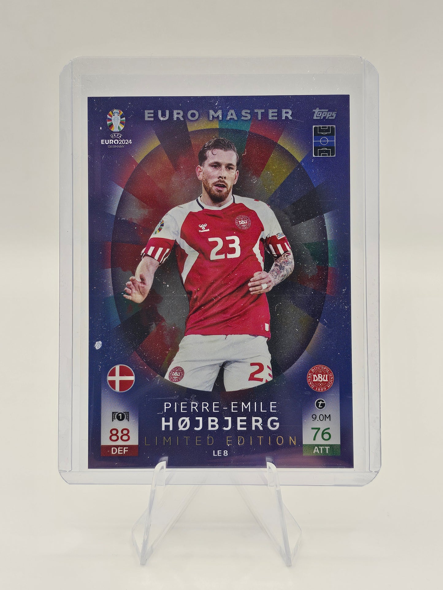 PIERRE-EMILE HOJBJERG LIMITED EDITION LE 8 Card - Topps Match Attax EURO 2024
