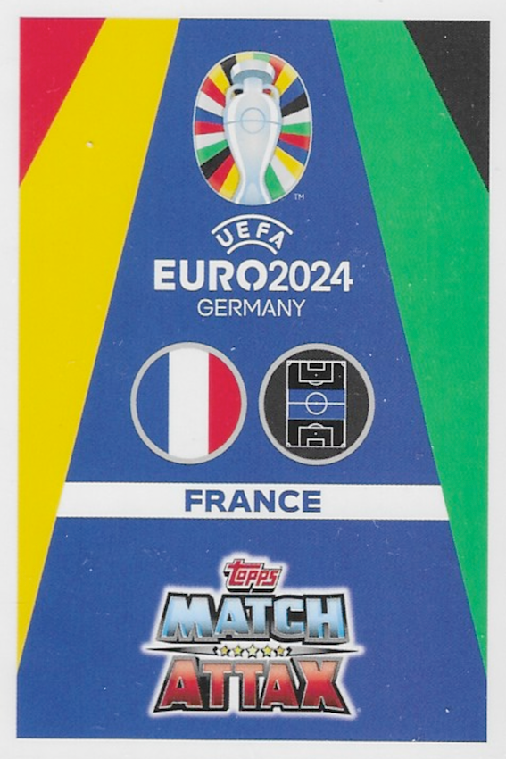 Patrick Vieira Legend Signature Style Card Number LSS 7 - Topps Match Attax Euro 2024 - Back of card