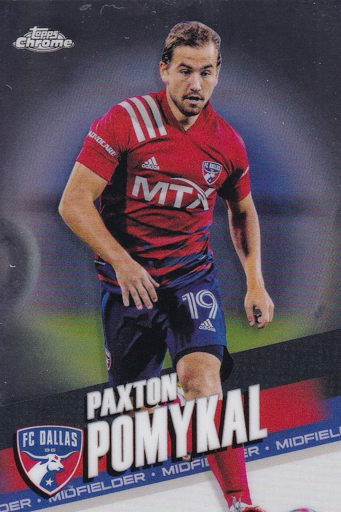 Paxton Pomykal Base Card #70 - Topps Chrome 2022 MLS - FC Dallas