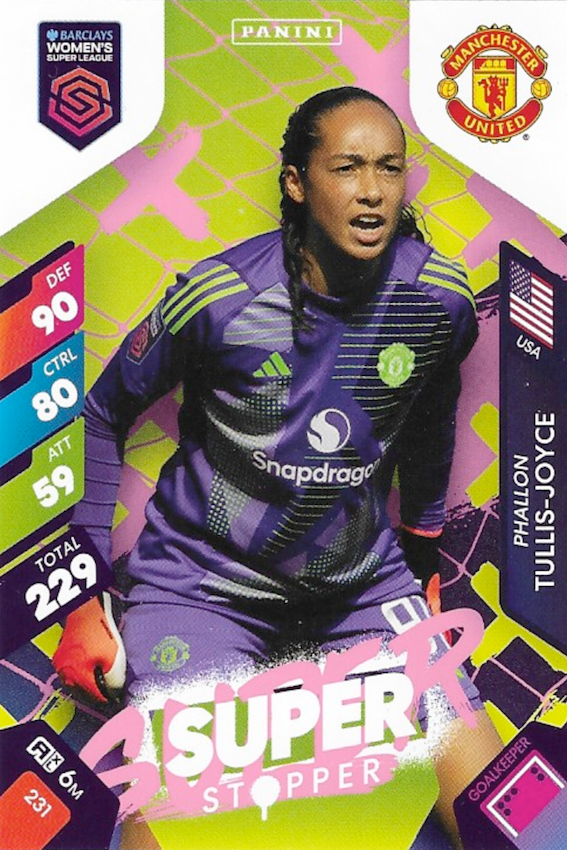 Phallon Tullis-Joyce Super Stopper Card #231 - Panini Adrenalyn XL 2025 Women's Super League (WSL)