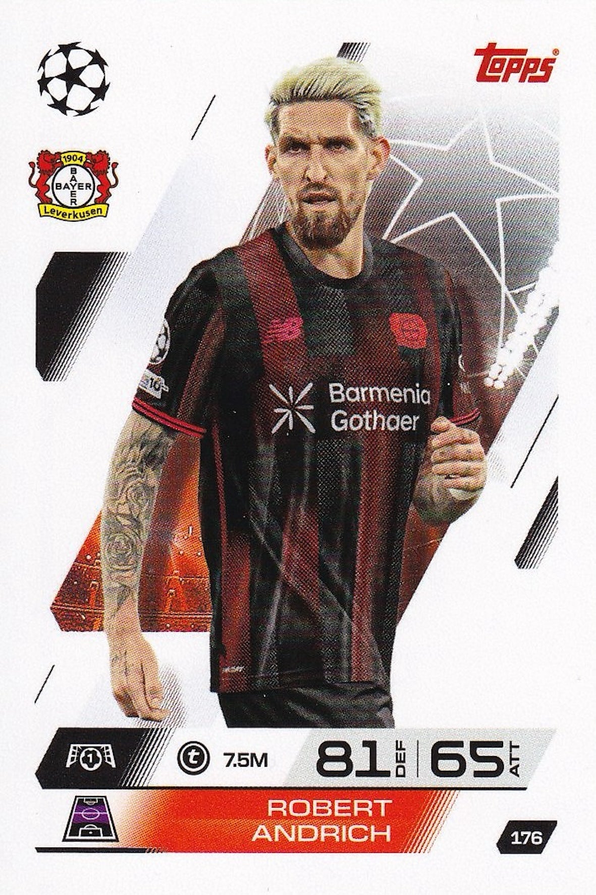 Robert Andrich Base Card #176 - Topps Match Attax 25/26 (2025/2026)