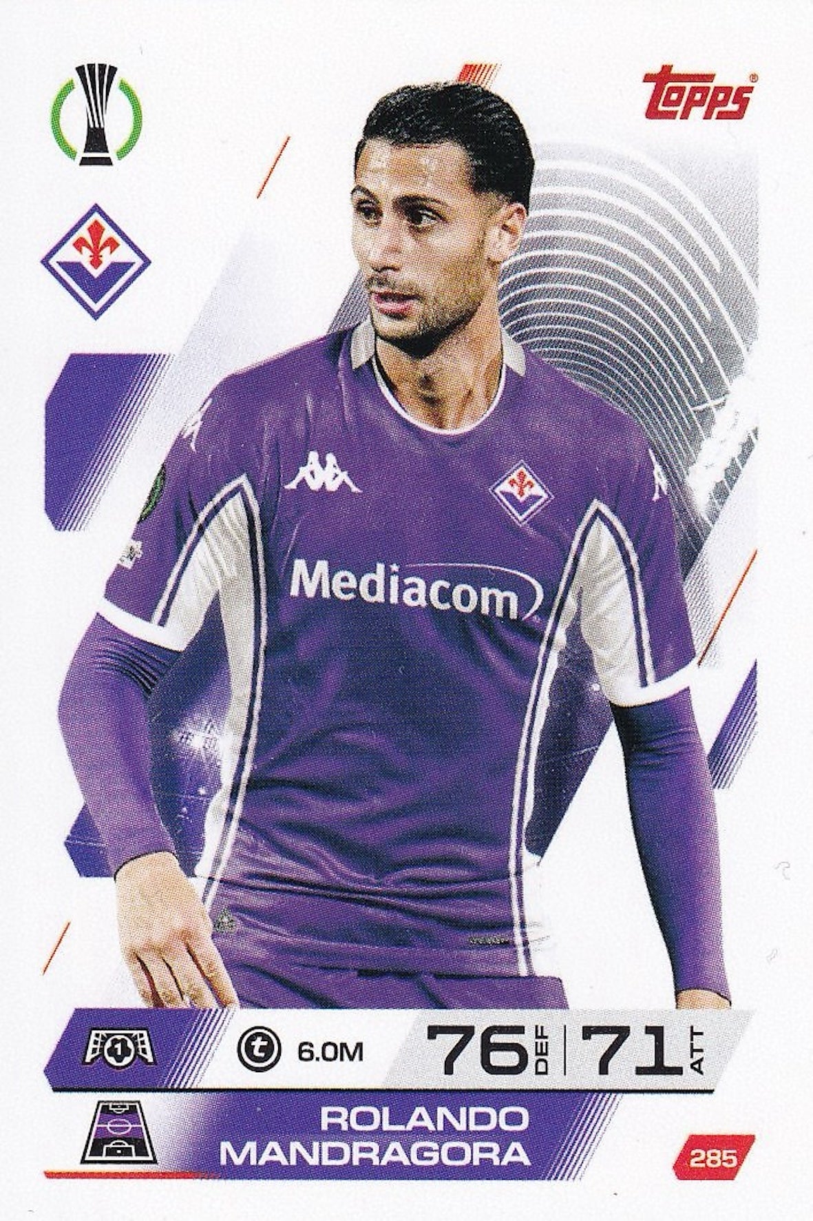 Rolando Mandragora Base Card #285 - Topps Match Attax 25/26 (2025/2026) Fiorentina
