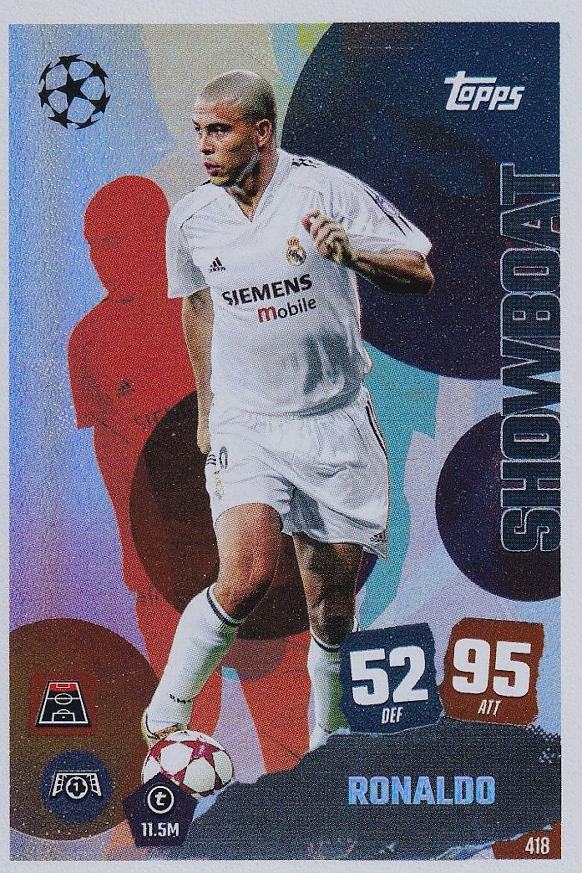 Ronaldo Showboat Card #418 - Topps Match Attax 25/26 (2025/2026) Real Madrid