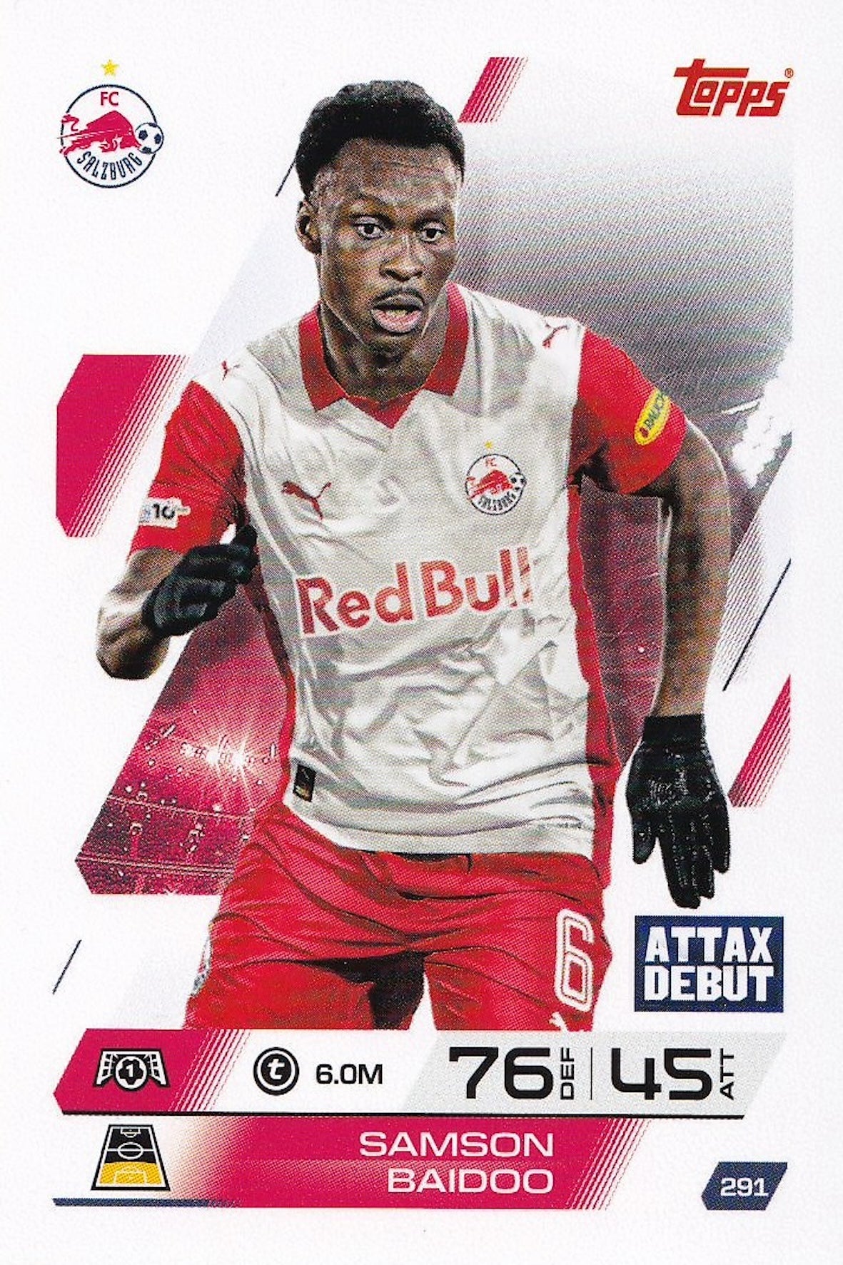Samson Baidoo Base Card #291 - Topps Match Attax 25/26 (2025/2026)