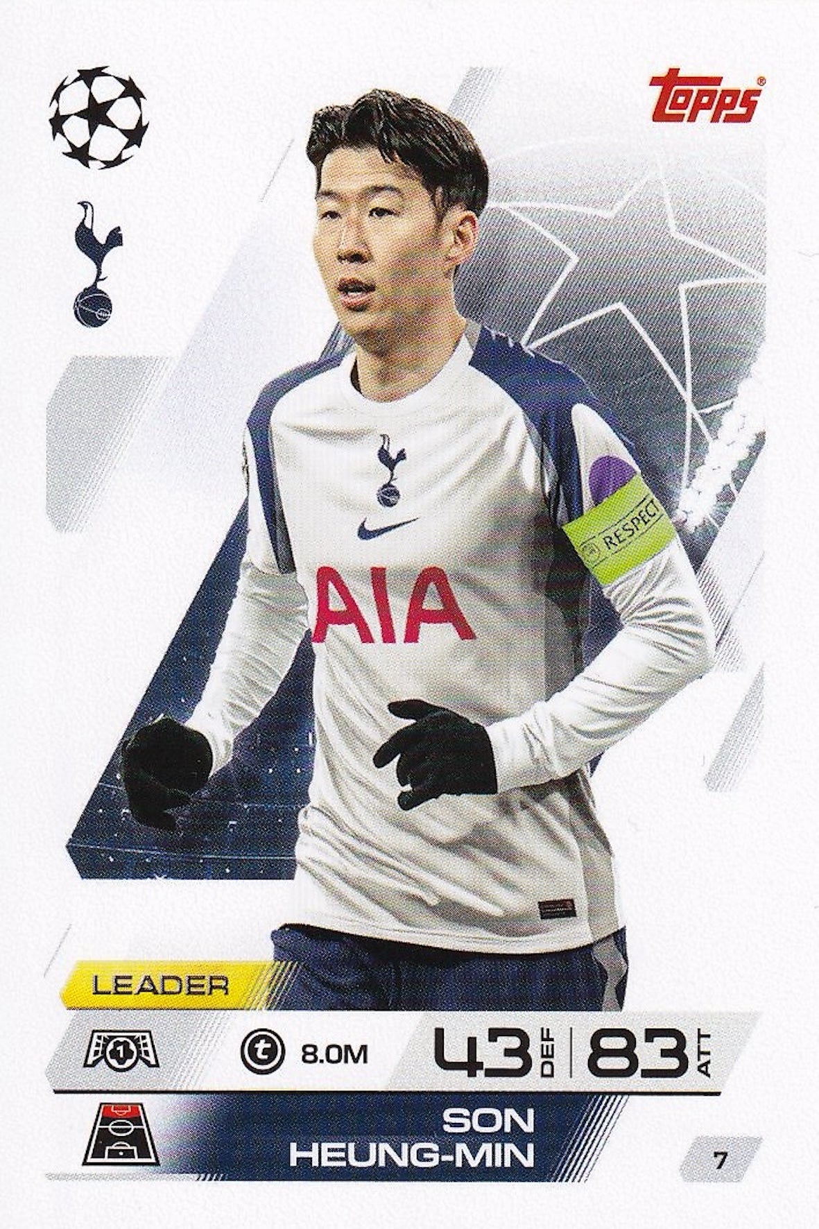 Son Heung Min Base Card #7 - Topps Match Attax 25/26 (2025/2026)
