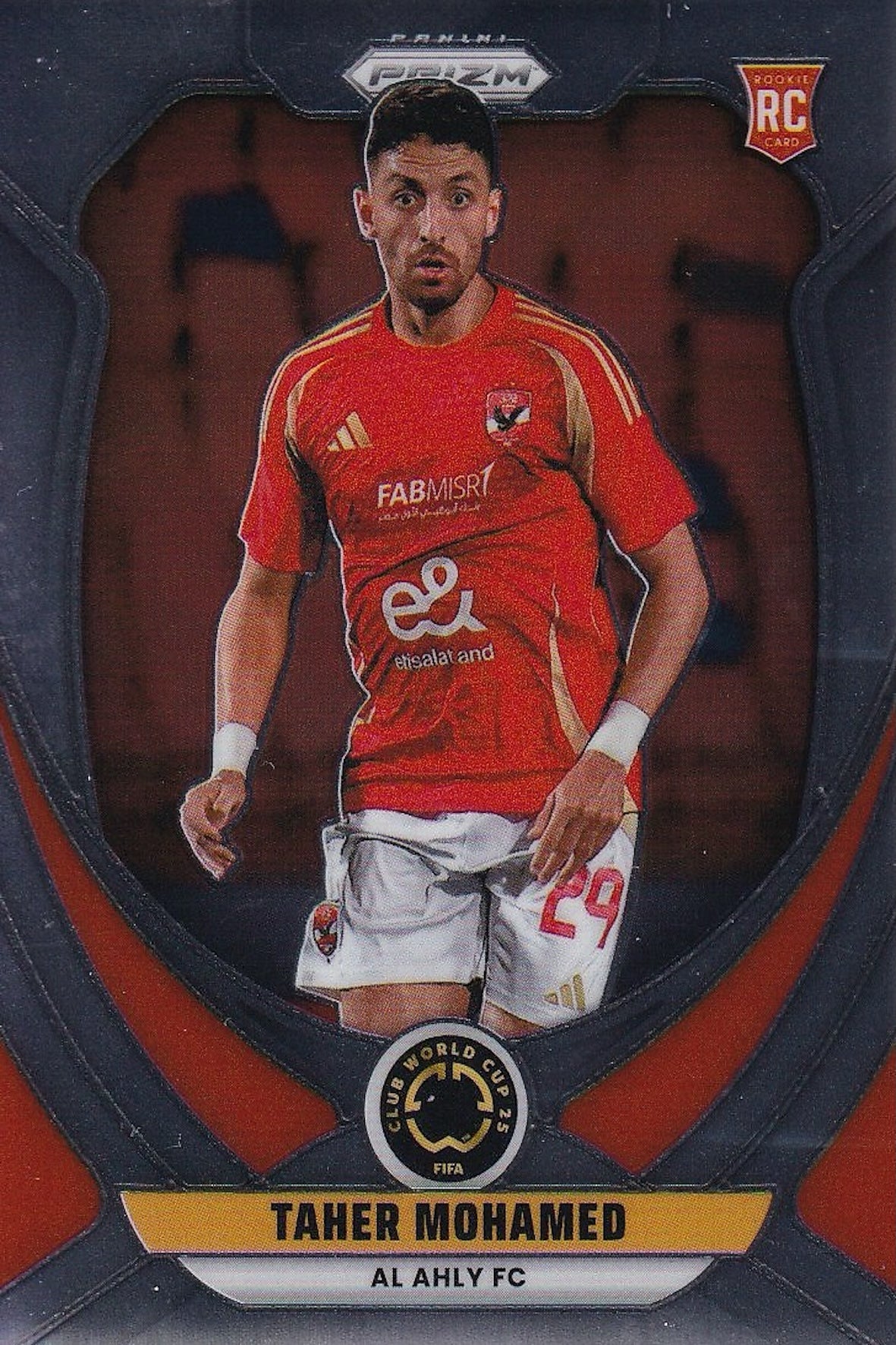 Taher Mohamed Rookie (RC) Base Card #5 - Panini Prizm FIFA Club World Cup 25 (2025) - Al Ahly FC