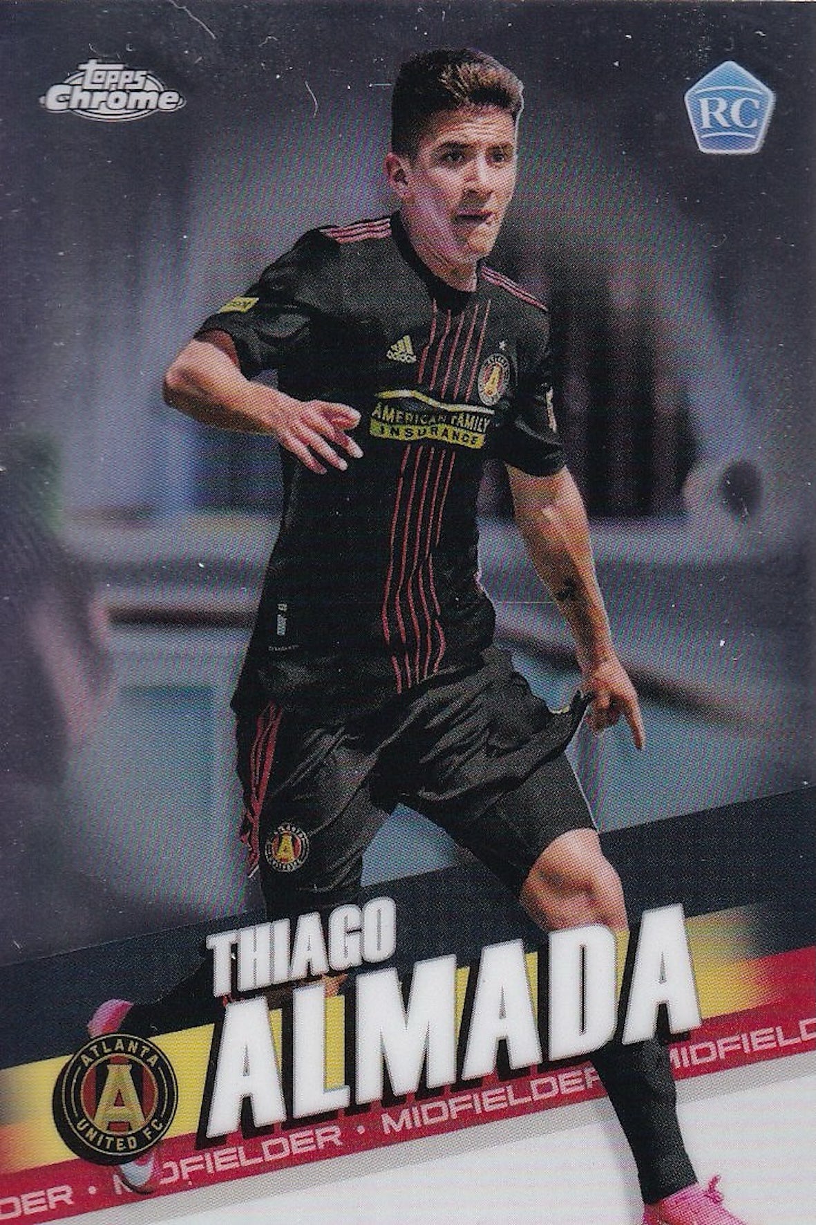 Thiago Almada Topps Chrome Rookie (RC) Card #134 - MLS 2022