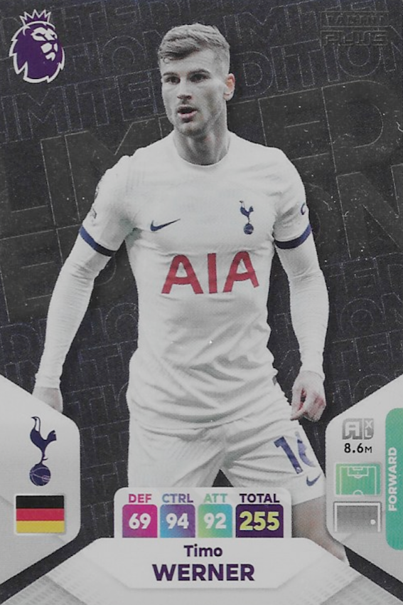 Timo Werner Limited Edition Trading Card - Adrenalyn XL 2024 Premier League (Panini)
