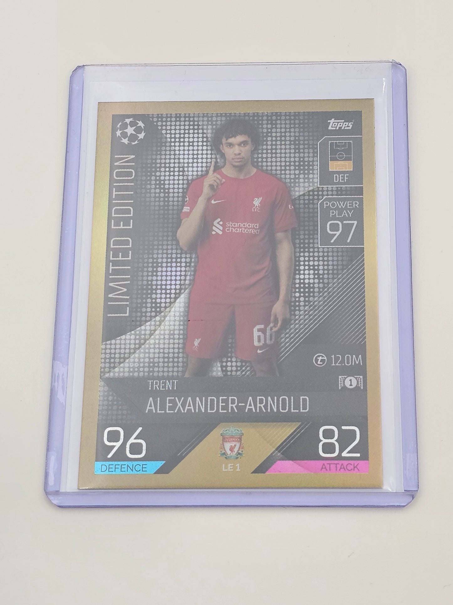 Trent Alexander-Arnold LIMITED EDITION Card, Topps Match Attax 2022/2023 LE1