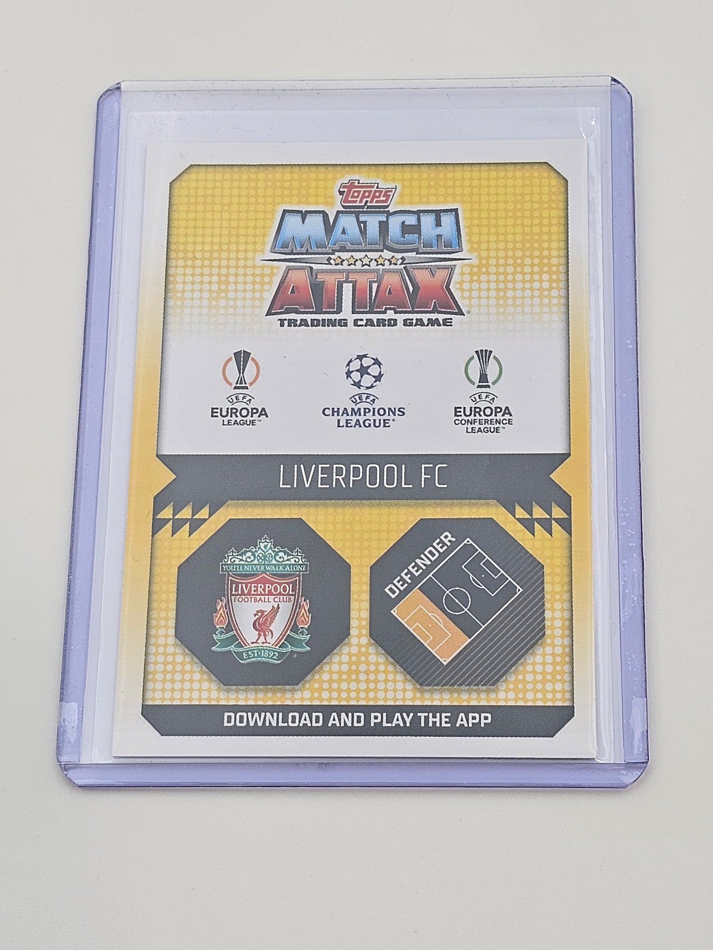 Trent Alexander-Arnold LIMITED EDITION Card, Topps Match Attax 2022/2023 LE1 - Back of card
