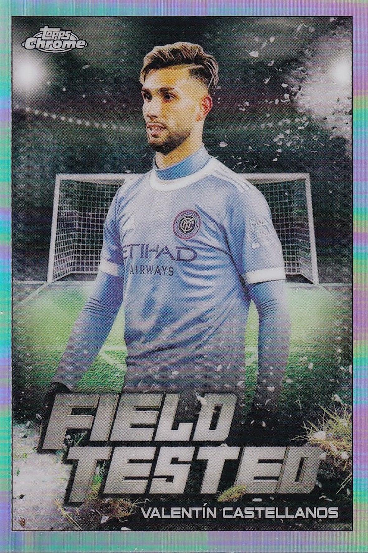 Valentín Castellanos Field Tested Card #FT-5 - Topps Chrome 2022 MLS - New York City FC