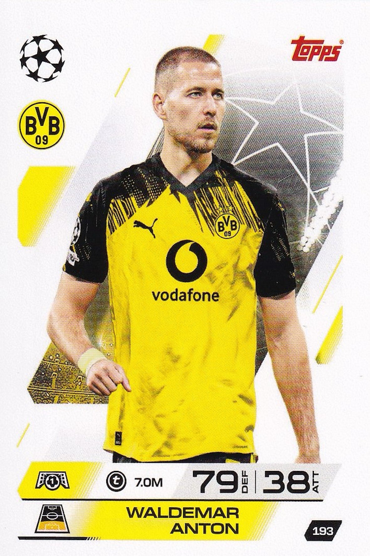 Waldemar Anton Base Card #193 - Topps Match Attax 25/26 (2025/2026) Dortmund