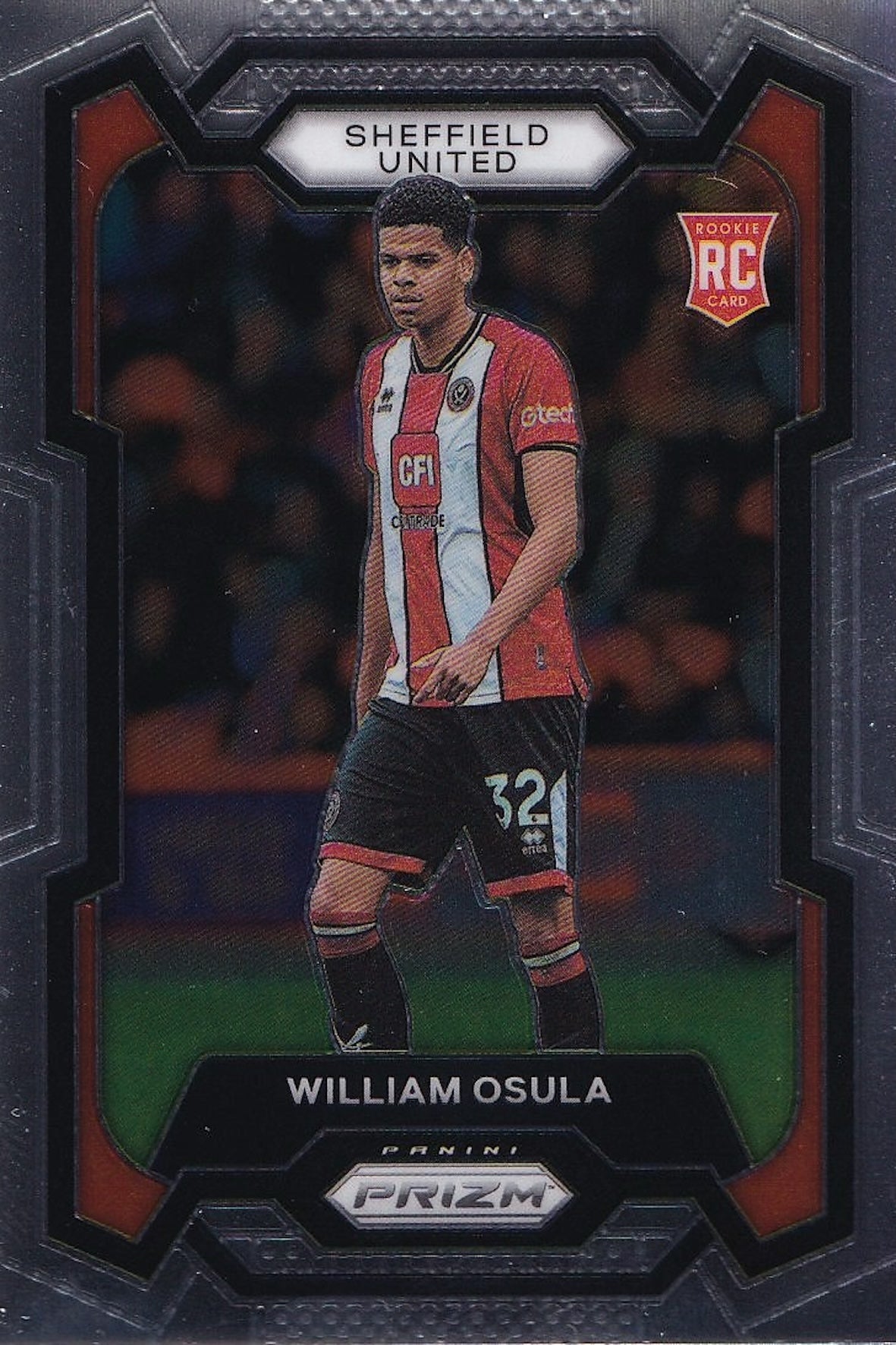 William Osula Rookie (RC) Base Card - Panini Prizm Premier League 23-24 (Sheffield United) 2023/2024
