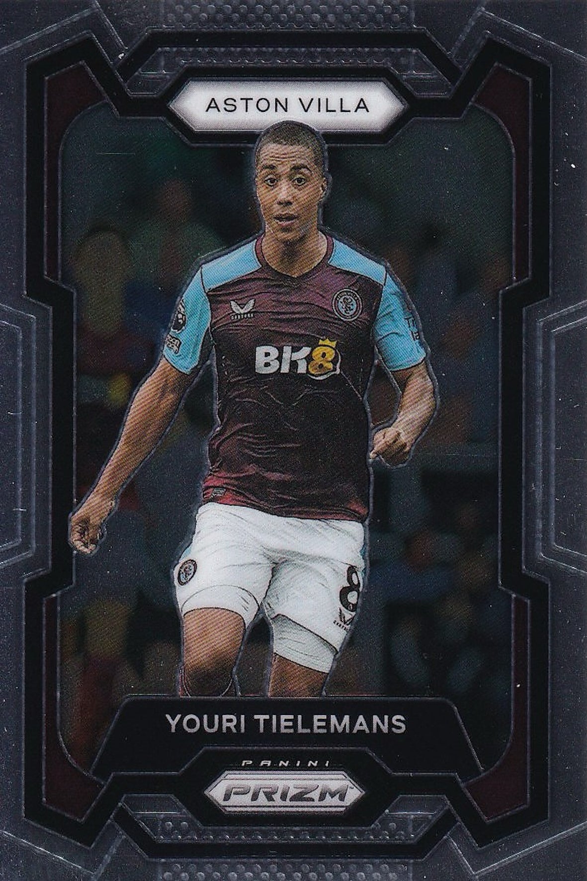 Youri Tielemans Base Card #118 - Panini Prizm Premier League 23-24 2023-2024 (Aston Villa)