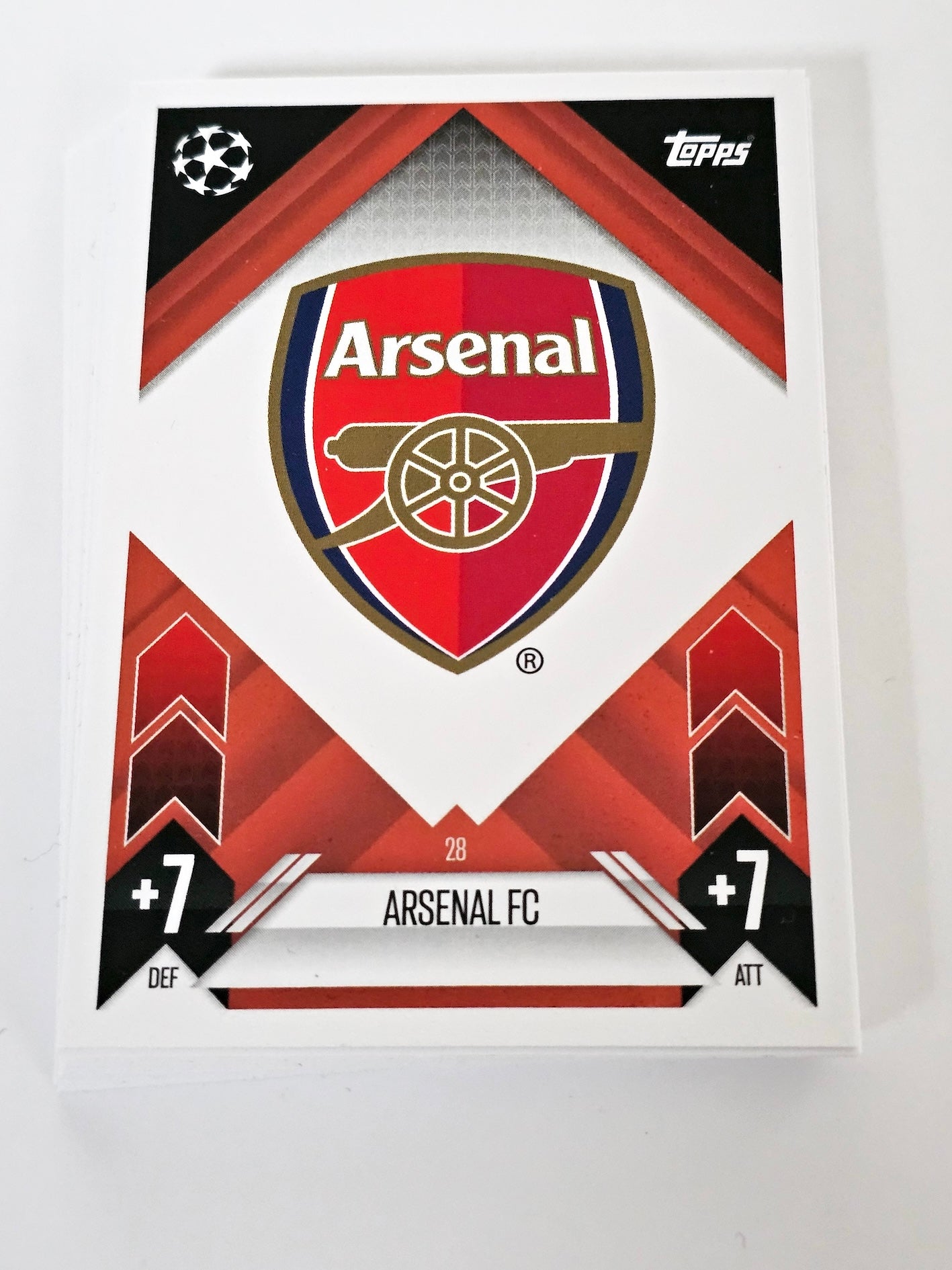 Full Team Set of all 18 Arsenal Cards - Topps Match Attax 2024/25