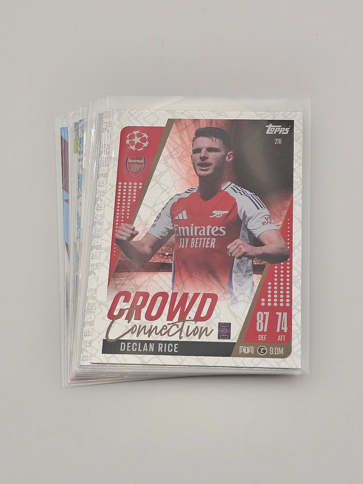 11 x Declan Rice Football Cards, Topps Match Attax & Panini Adrenalyn XL