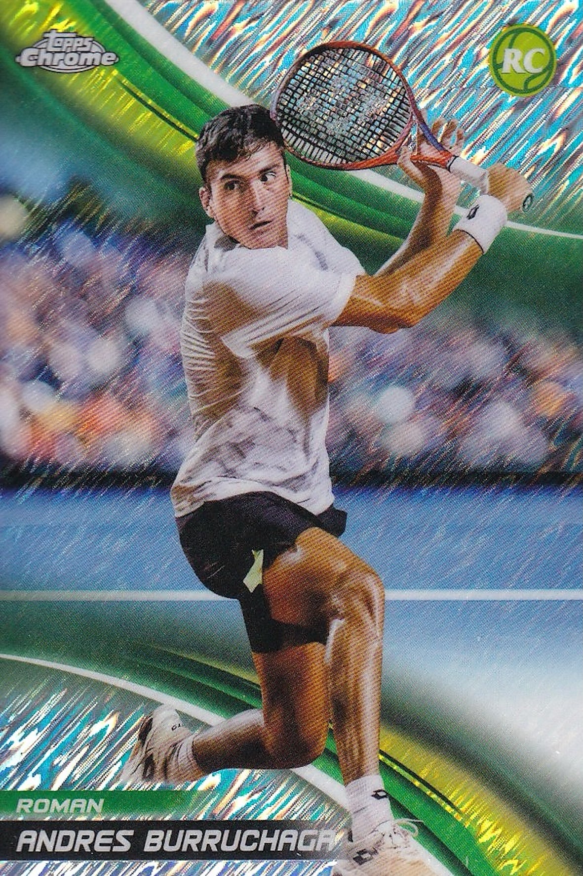 Roman Andres Burruchaga Rookie Shimmer Refractor #152 - 2025 Topps Chrome Tennis Card