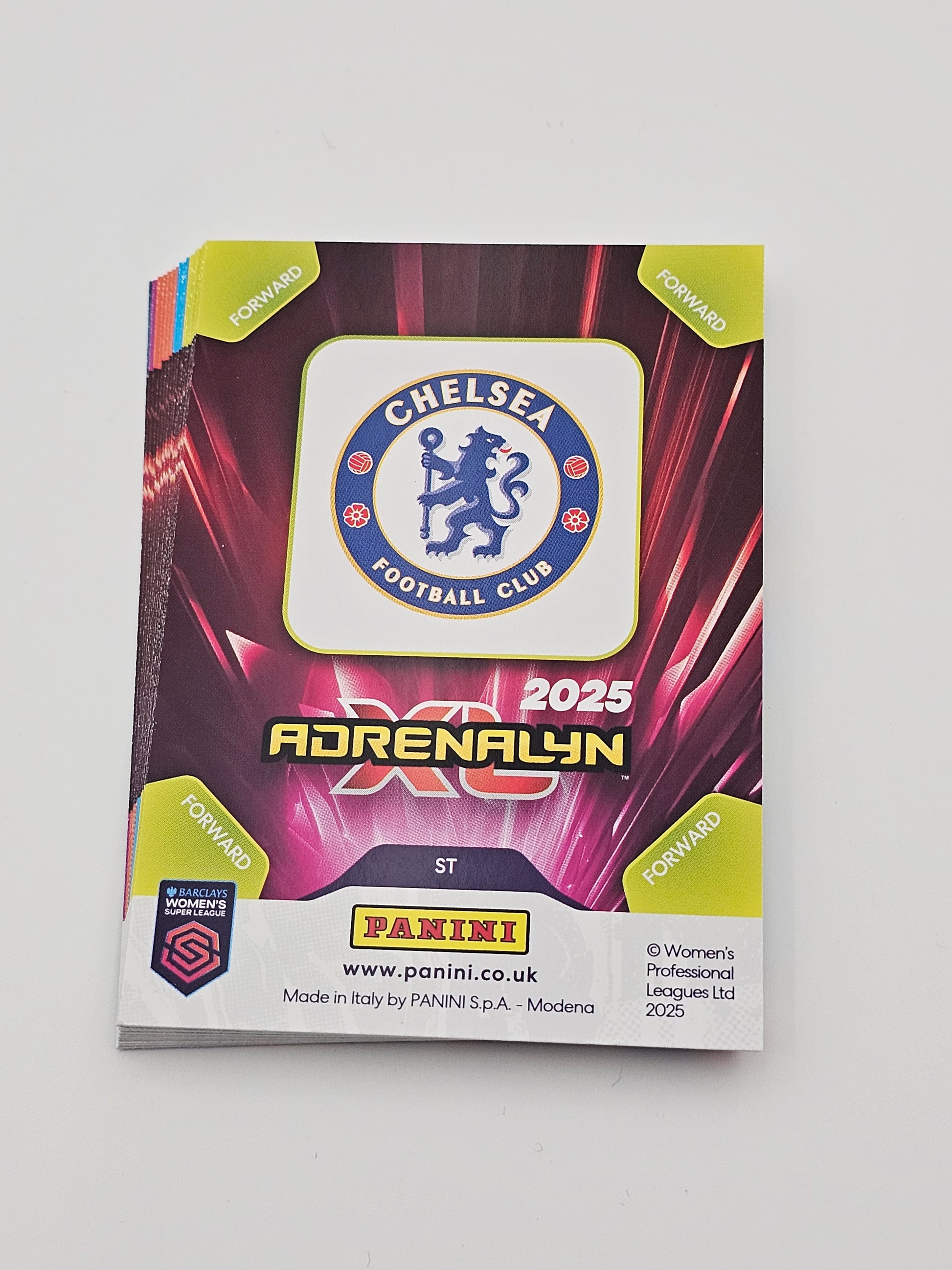 Full Team Set 18 x Chelsea Cards, Base & Crest, WSL 2025 Panini Adrenalyn XL
