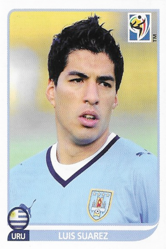 #84 Luis Suarez Panini Sticker - South Africa World Cup 2010