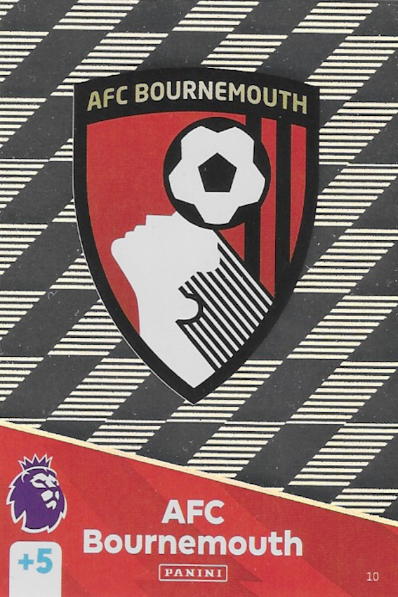 AFC Bournemouth Club Crest Card, Number 10 - PANINI ADRENALYN XL 2025 Premier League