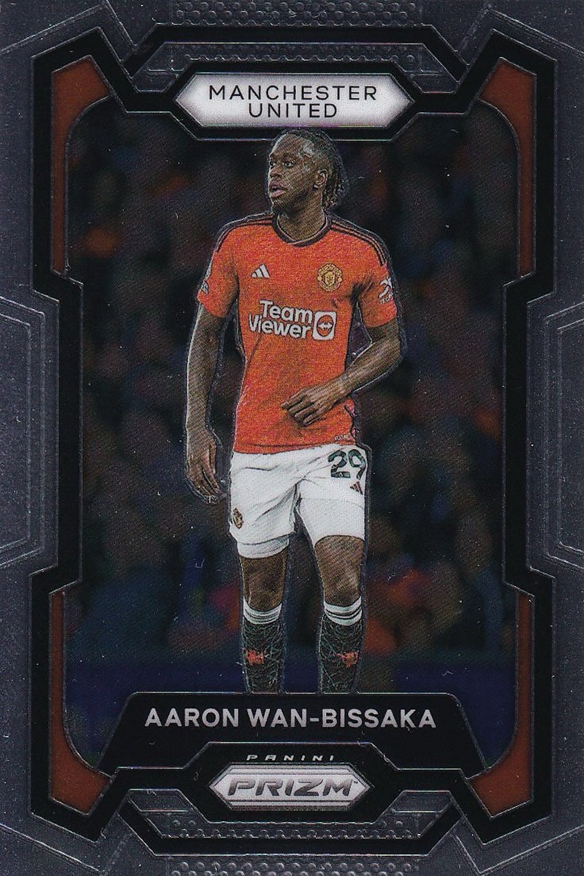 Aaron Wan-Bissaka Base Card #54 - Panini Prizm Premier League 23-24 (Manchester United)