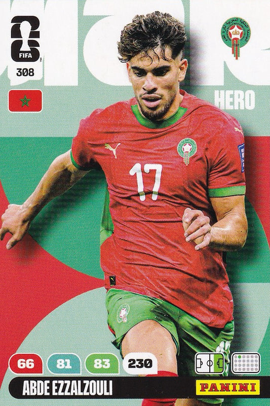 Abde Ezzalzouli Hero Base Card - FIFA WORLD CUP 2026 - Panini Adrenalyn XL - Morocco