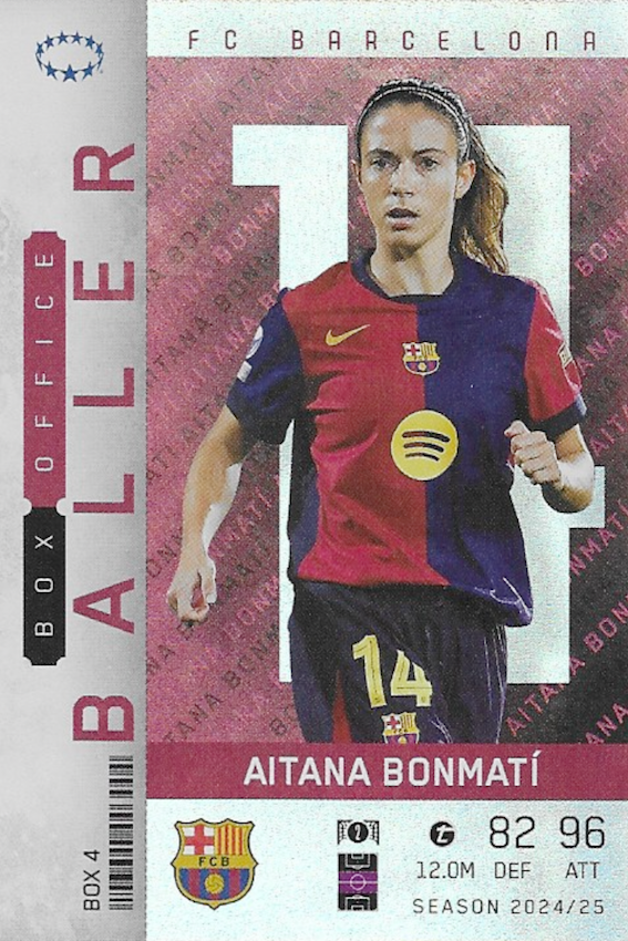 Aitana Bonmatí Box Office Baller Football Card - Match Attax Extra 24 25
