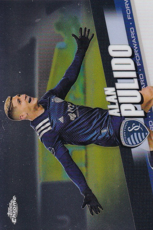 Alan Pulido Base Card #126 - Topps Chrome 2022 MLS - Sporting Kansas City