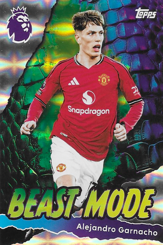 Alejandro Garnacho Beast Mode Card #432 - Topps Premier League 2025/26 (Manchester United)