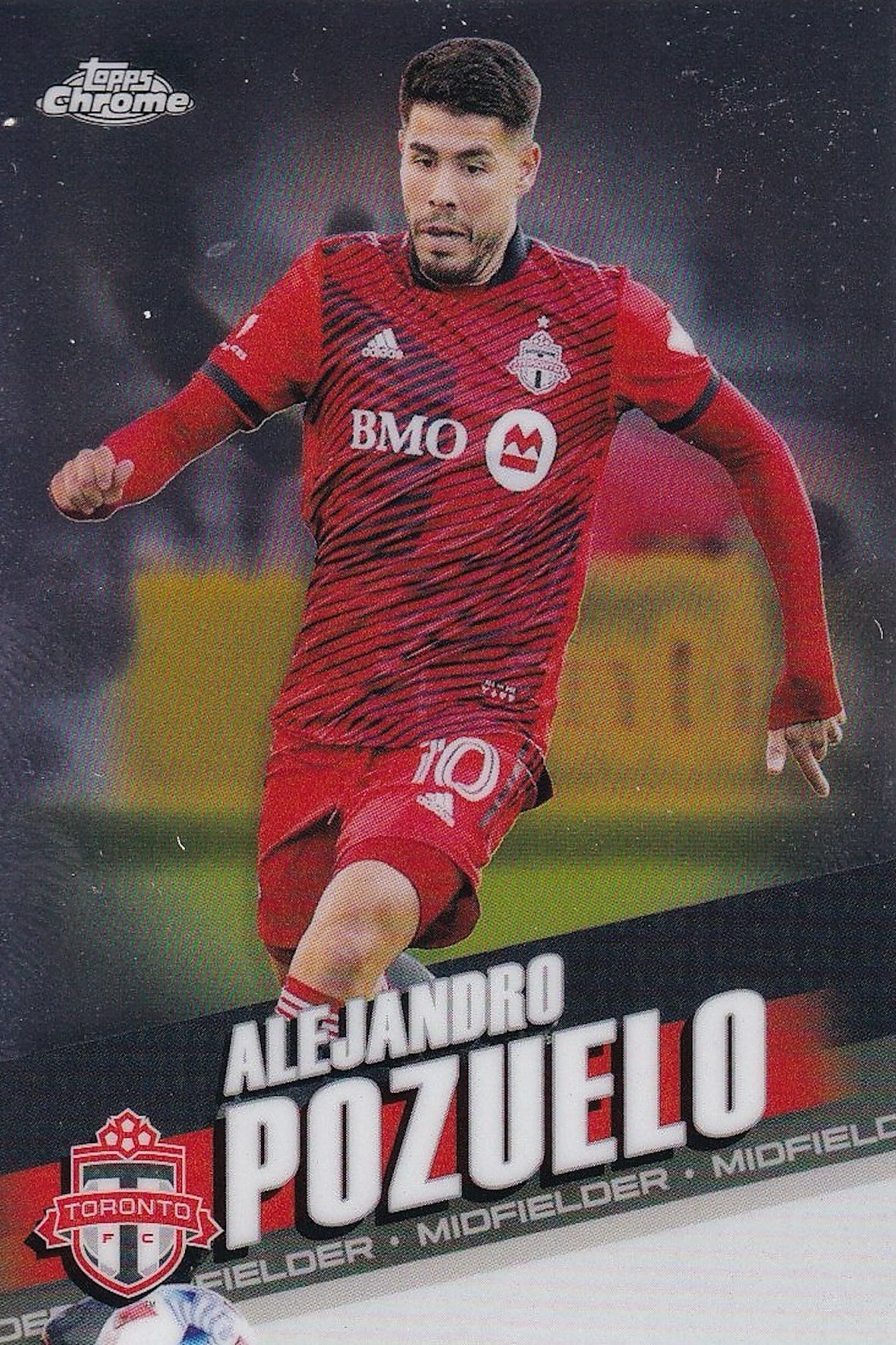 Alejandro Pozuelo Base Card #192 - Topps Chrome 2022 MLS - Toronto FC